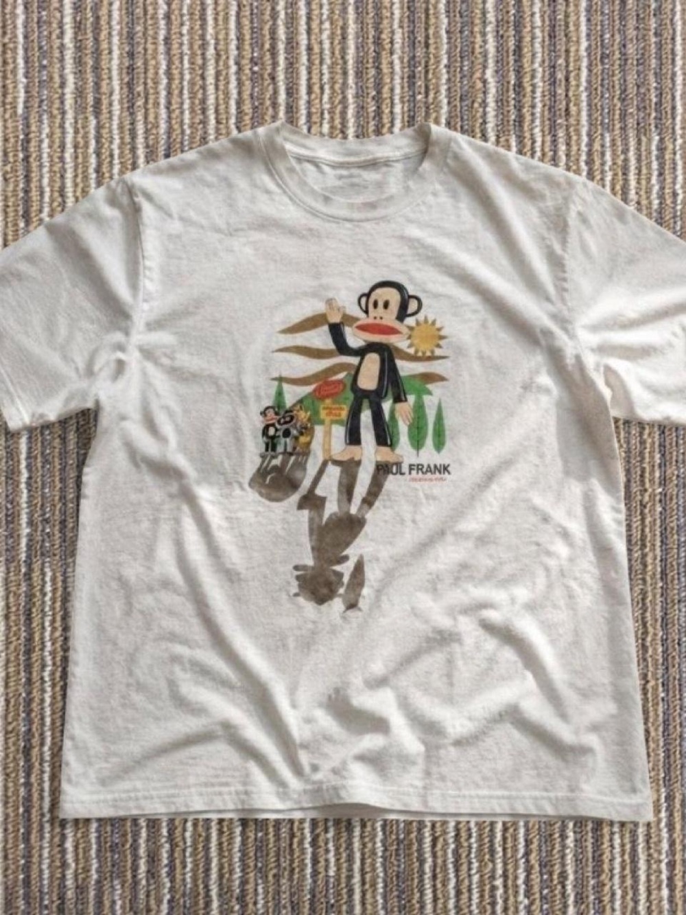 Gildan White Short-Sleeve Tee with Multicolor Julius Graphic